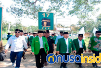 Kader PPP Sumenep Saat Mendaftarkan Bacalegnya Ke KPU, Minggu 14/05/2023