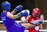 Atlet kick boxing putri Diandra Ariesta Pieter sukses raih medali emas SEA Games 2023.