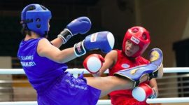 Atlet kick boxing putri Diandra Ariesta Pieter sukses raih medali emas SEA Games 2023.