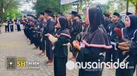 Foto. 56 calon warga PSHT saat mengikuti tes Ayam Jago Di SMA Negeri I Kalianget, Sumenep