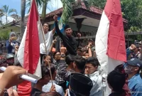 Foto. Aksi Aliansi Pemuda Timur Daya (API) tahun lalu terkait Alih Fungsi Lahan Di Sumenep