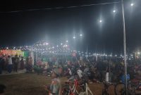 Foto. Antusiasme Masyarakat Giliiyang pada kegiatan Oxygen Sunmori Funbike 2023.