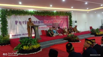 Foto. Kegiatan Isra' Mi'raj Pemkab Sumenep sekaligus 3 Tahun Kepemimpinan Bupati dan Wakil Bupati kabupaten Sumenep. 
