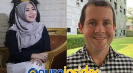 Tom Coghlan, Sekretaris Satu (Bidang Politik) Kedutaan Besar Australia (kiri) dan Dr. Lia Istifhama (kanan) (Foto: dok lia istifhama)