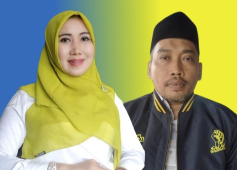 Foto. Khoirul Huda IKA PMII Tuban (Kanan), Dr Lia Istifhama, S.Sos. S.HI, M.E.I