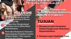 Foto. Flyer Inovasi SPONTAN Disdukcapil kabupaten Sumenep