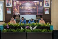 Foto. Arif Firmanto, S.TP., M.Si Kepala Bappeda Sumenep saat menyampaikan Sambutannya. 