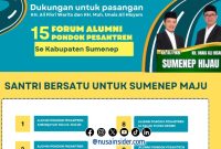 Foto. Hasil Crop Flayer Dukungan Pesantren yang viral diberbagai Grup Whatsapp, Kamis 3 Oktober 2024.