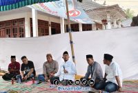 Foto. Achmad Fauzi wongsojudo saat menyampaikan Sambutannya di hadapan Ratusan Masyarakat dan Pemuda Pesisir. 