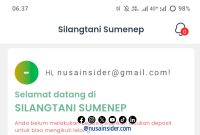 Foto. Screenshot (SS) Dashboard Silangtani Sumenep di Akun Media nusainsider.com