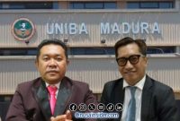 Foto. Herman Wahyudi, SH. Lembaga Bantuan Hukum (LBH) FORPkot (Kanan), Rektor Universitas Bahaudin Mudhary (UNIBA) Madura (Kiri) Prof. Dr. Ir. H. Rachmad Hidayat, MT., IPU., ASEAN.ENG