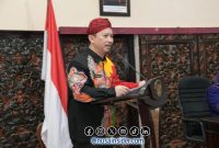 Foto. Dr. Ir Arif Firmanto, S.TP, M.Si.IPU dalam menyampaikan Laporannya pada Musrenbang 2026 dan sekaligus Forum Konsultasi Publik (FKP) Rancangan Awal RPJMD 2025-2029.
