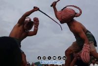 Foto. Festival Ojhung Madura di Pantai Badur, Batuputih Sumenep. 