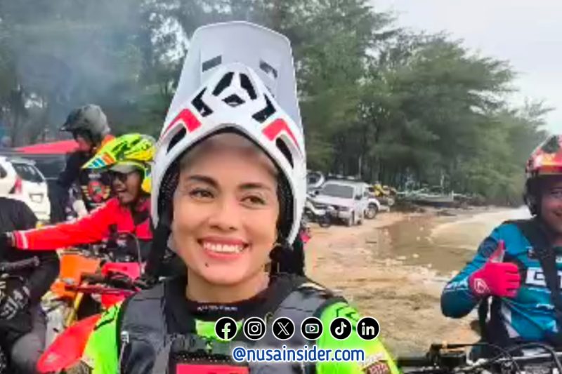 Foto. Salahsatu peserta Adventure Trail di Pantai Badur Sumenep