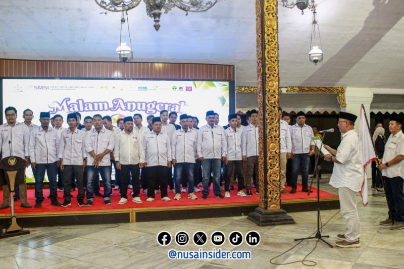 Foto. Momen Pelantikan Pengurus SMSI Madura di Pendopo Agung Keraton Sumenep. 