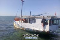 Foto. Perahu pengangkut Beras Bantuan Gagal sandar di kepulauan Raas Sumenep