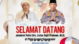Foto. Flayer selamat Datang kepada Jenderal Polisi Listyo Sigit Prabowo yang dijadwalkan akan mengunjungi kabupaten Pamekasan. 