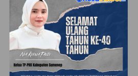 Foto. Flayer Ucapan Selamat Ulang Tahun ke-40 Nia Kurnia Fauzi. 