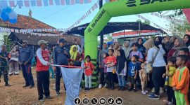 Foto. Pelepasan Jalan-jalan sehat (JJS) Desa. pamolokan Sumenep