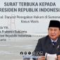 Foto. Surat Terbuka Kepada Bapak Presiden Republik Indonesia, Prabowo Subianto. 