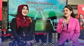 Foto. Dr Lia Istifhama sapaan akrab Neng Lia saat mengikuti Sidang Tahunan DPD & MPR RI di Jakarta