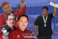 Foto. Andriyadi Aktivis ALARM Sumenep (Kanan), Jajaran Calon Sekda Potensial (Kiri) 