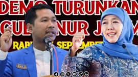 Foto. Khofifah Indar Parawansa, Gubernur Jawa Timur (Kanan), A Bayjuri Eks Aktivis PKC PMII Jawa Timur (Kiri). 