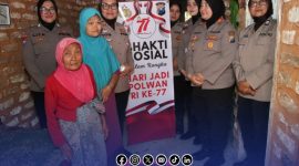 Foto. Bhakti sosial Polwan Polres Sumenep di hari Jadi Polwan RI ke-77
