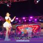 Foto. Dini Kurnia, Artis kebanggaan Jawa Timur asal Banyuwangi saat Tampil di Malam kedua Madura Culture Festival #3 2025.