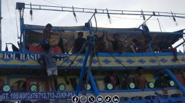 Foto. Kapal Pendatang yang Merusak Rumpon Ikan di Laut Kepulauan Masalembu Sumenep. 