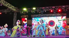 Foto. Tari Trajeng asal kota pasuruan saat tampil di Ajang Madura Culture Festival #3