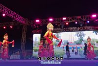 Foto. Penampilan Tari Malate Sato'or kabupaten Sampang Madura Jawa Timur di Malam ketiga Madura Culture Festival #3