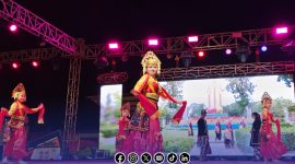 Foto. Penampilan Tari Malate Sato'or kabupaten Sampang Madura Jawa Timur di Malam ketiga Madura Culture Festival #3