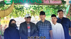 Foto. Kunjungan Bupati Sumenep, Dr H Achmad Fauzi wongsojudo, SH., MH didampingi Plt Sekda Sumenep Raden Syahdan Effendi di Stand Baznas Sumenep yang ikut serta Pameran Pembangunan dalam rangkaian Madura Culture Festival #3 2025.