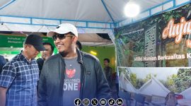 Foto. Kunjungan Bupati Sumenep, Achmad Fauzi Wongsojudo di Stand Patraland Griya Madani di Pameran Pembangunan dalam rangkaian Madura Culture Festival #3