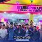 Foto Bersama Bupati Sumenep di Stand Disbudporapar Sumenep di Festival Pembangunan Rangkaian Madura Culture Festival #3