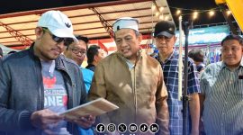 Foto. Kunjungan Bupati Sumenep di Stand Dinas Pekerjaan Umum dan Tata ruang (DPUTR) di Pameran Pembangunan dalam Rangkaian Madura Culture Festival #3