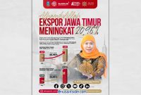 Foto. Statistik Ekspor Jatim Periode Januari - Juli 2025.