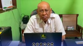 Foto. Ketua DPC PKDI Sumenep, Ubaid Abdul Hayat dalam Himbauan yang disampaikan Melalui Video. 