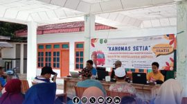 Foto. Program Kang Mas Dispendukcapil Sumenep di Kepulauan sebagai Layanan administrasi kependudukan. 
