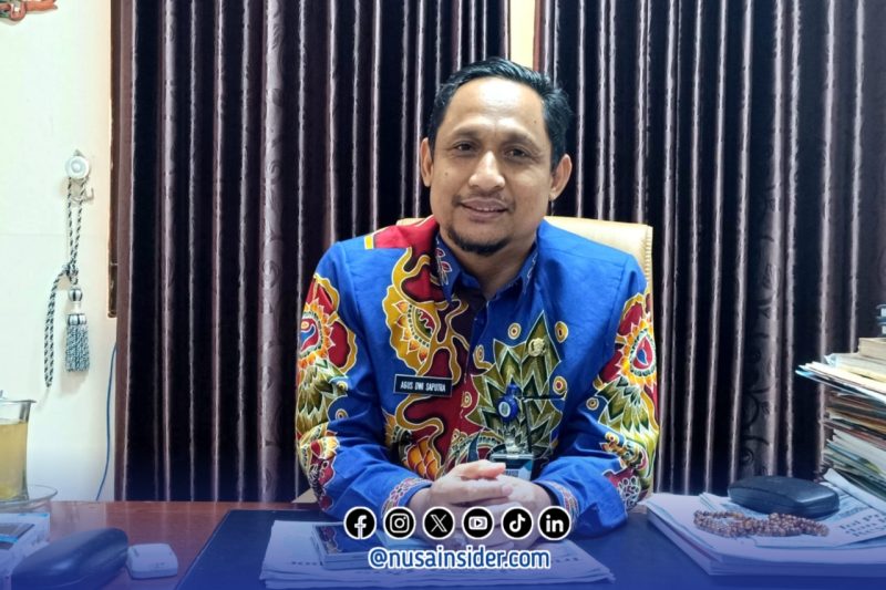 Foto. Agus Dwi Syahputra, Kepala Dinas Pendidikan Kabupaten Sumenep saat ditemui diruang kerjanya beberapa Hari Lalu. 