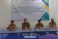 Foto. DPMPTSP saat menyelenggarakan kegiatan Sosialisasi Perbup 34 dan 35 Tahun 2024.