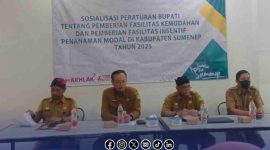 Foto. DPMPTSP saat menyelenggarakan kegiatan Sosialisasi Perbup 34 dan 35 Tahun 2024.