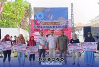 Foto. Launching penyaluran BLT DBHCHT ke 4.686 buruh pabrik rokok dan petani tembakau oleh Dinsos Sumenep di Gudang PR Empat Sekawan Mulia, Desa Lembung Timur, Kecamatan Lenteng, Rabu (20/8/2025).