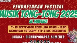 Foto. Banner pendaftaran Festival Musik tong-tong 2025