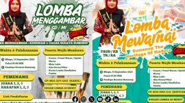 Foto. Flayer Lomba Mewarnai dan Menggambar. 