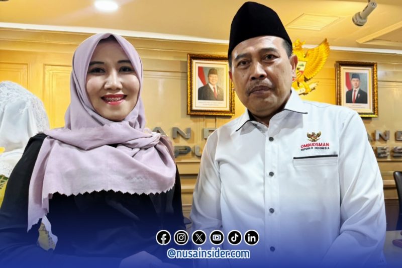 Foto. Senator Jilbab Ijo Dr Lia Istifhama, S. Sos.i., M.E.I saat bersama Ombdusman