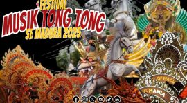 Foto. Absenya Tiga Grup Musik Tong-tong Gong Mania, Lendhu Sagara dan Dewa Amor di Festival 2025.