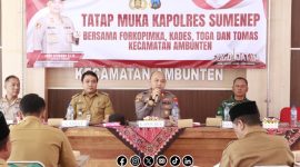 Foto. Tatap Muka Kapolres Sumenep bersama para Tokoh, dan masyarakat lainnya di Pasongsongan
