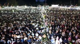 Foto. Ribuan Jamaah Padati Majlis Az-Zahir bersama PT Arinna Makmur Sejahtera di Kecamatan Tanding Sumenep